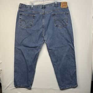 Levi's 550 Relaxed‎ Fit Blue Denim Men's Jeans 50X30